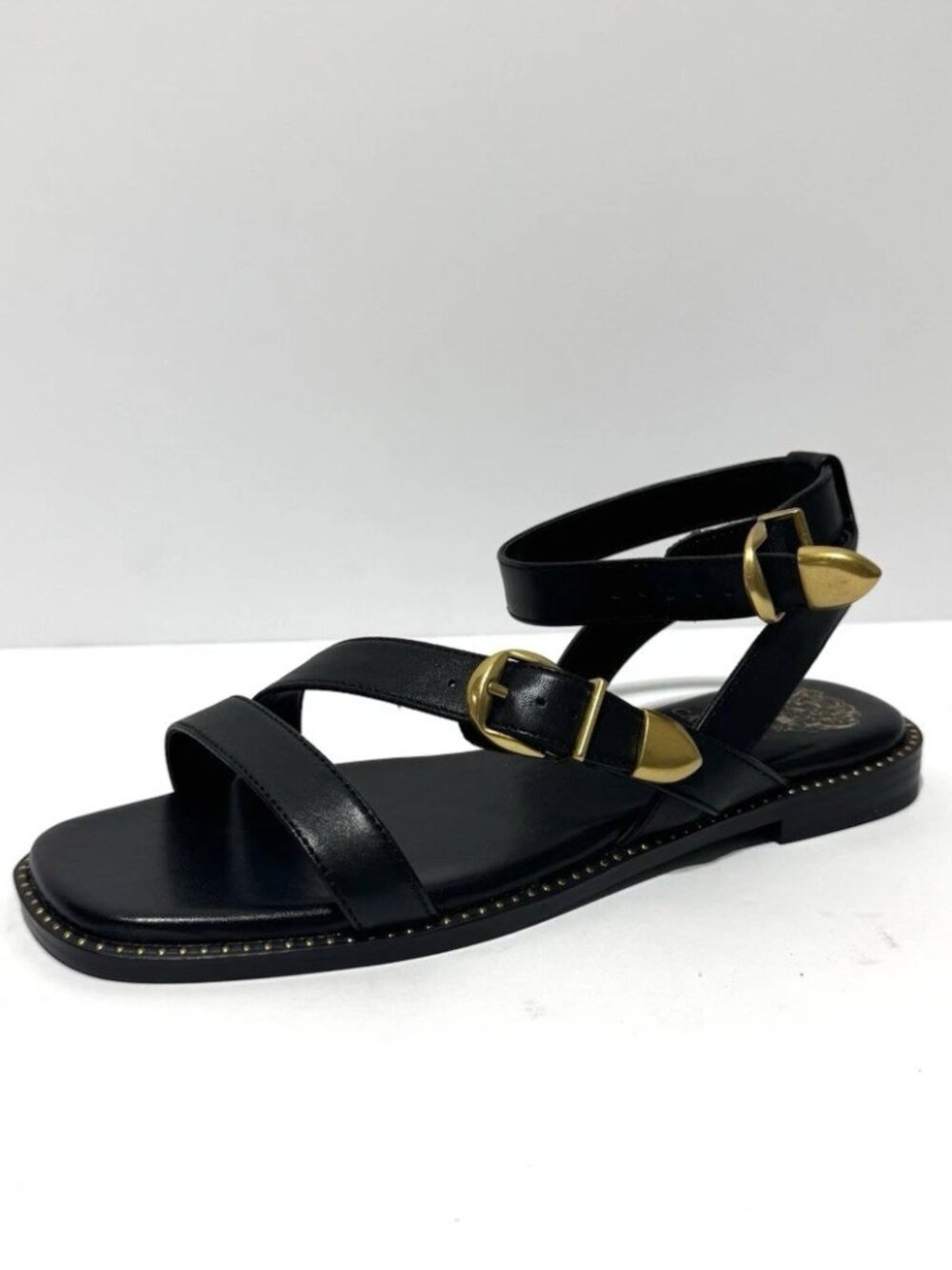 Vince Camuto Womens Neiko Sandals Black Size 7.5 M